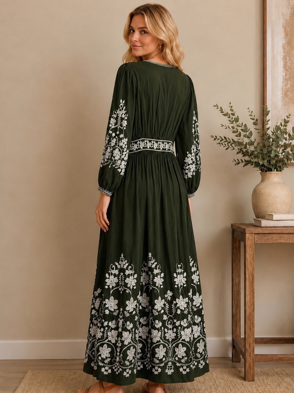 Max Studio Green Maxi Dress - Picture 2 of 4